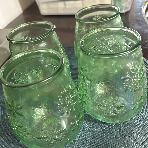 Snowflake coloured stemless glass (set of 4) - Picture 3 of 3